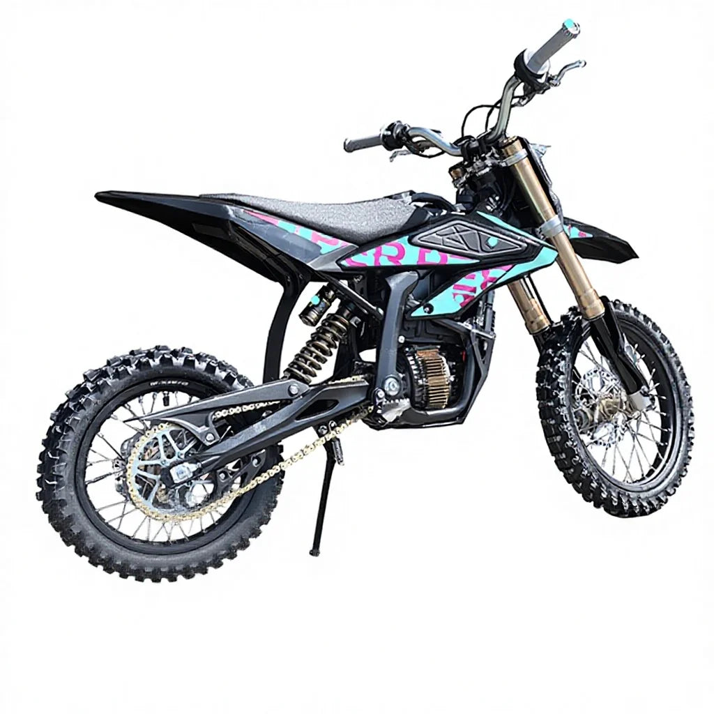 2026 New Sur Ron Hyper Bee 58V 25 Amp Hour Battery 5000W Mid Drive Motor Long Range Full Suspension Dirt Fat Tire Mountain Stealth Bomber