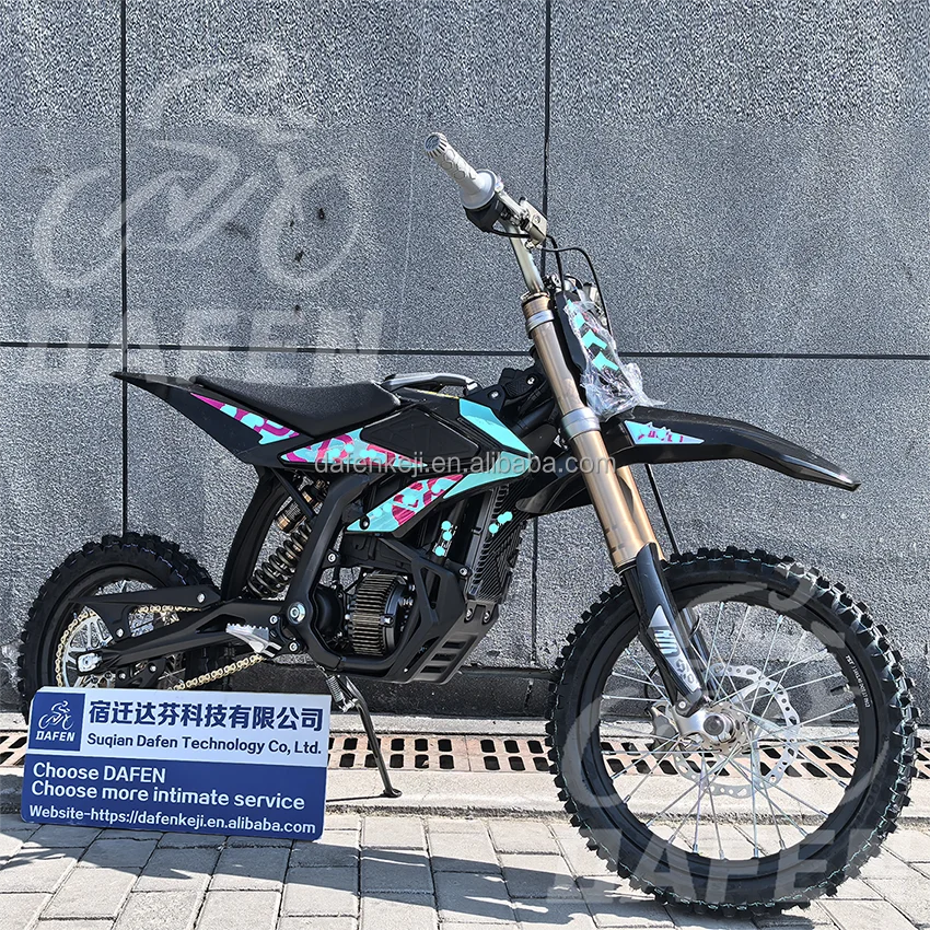 2026 New Sur Ron Hyper Bee 58V 25 Amp Hour Battery 5000W Mid Drive Motor Long Range Full Suspension Dirt Fat Tire Mountain Stealth Bomber