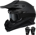 Adult and teens Dirt Bike Helmet Full Face Motorcycle Helmets with Adjustable Goggles  Motocross Helmet for Off-Road ATV BMX UTV