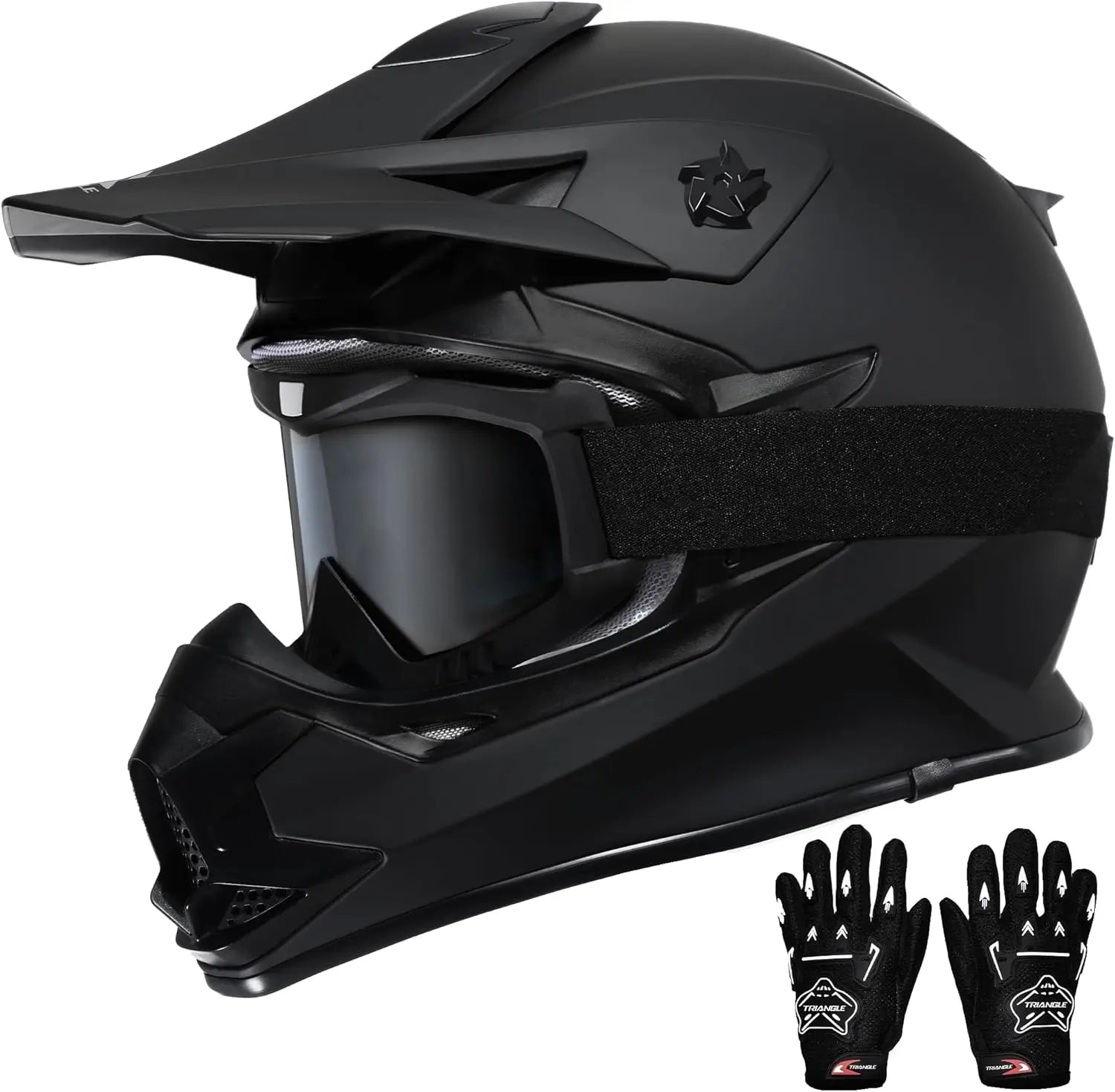 Adult and teens Dirt Bike Helmet Full Face Motorcycle Helmets with Adjustable Goggles  Motocross Helmet for Off-Road ATV BMX UTV