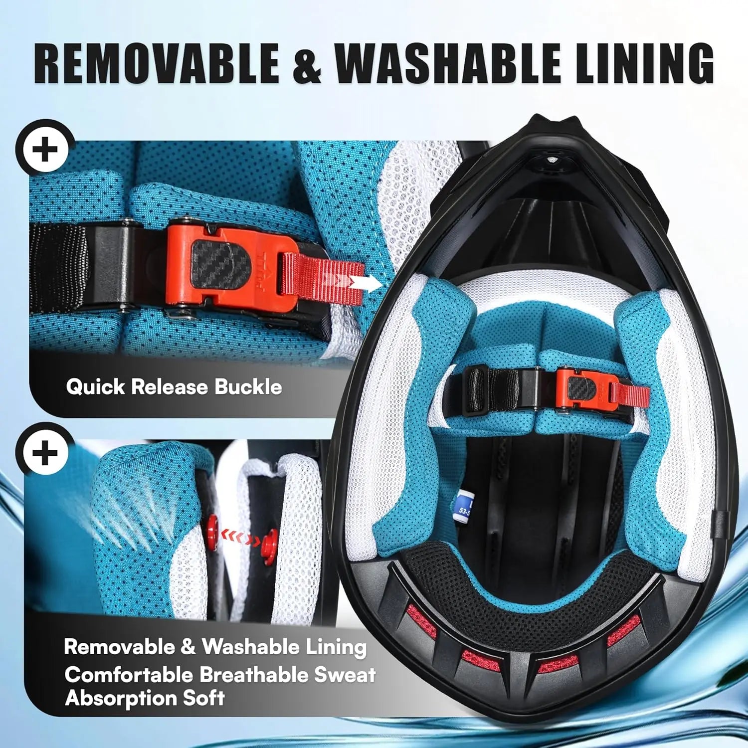 Adult and teens Dirt Bike Helmet Full Face Motorcycle Helmets with Adjustable Goggles  Motocross Helmet for Off-Road ATV BMX UTV