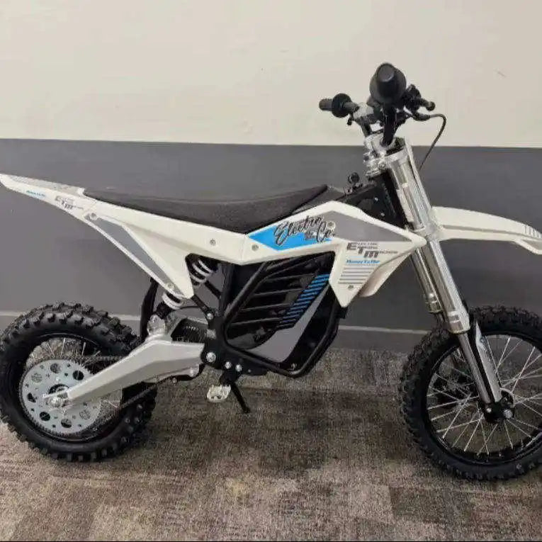 This is 2024 / 2025 Sure Selling ETM RTR e-bike Dirt bike 60V 5KW White Ready To Ship Worldwide