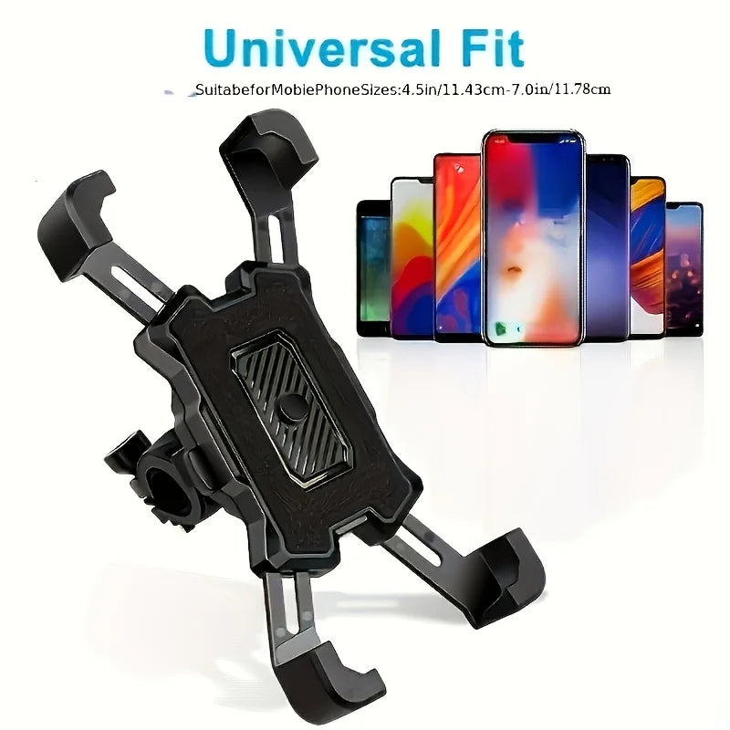 Bicycle Phone Holder with GPS Mount Heavy Duty PVC Bike Phone Mount for Electric Bicycle Motorcycle